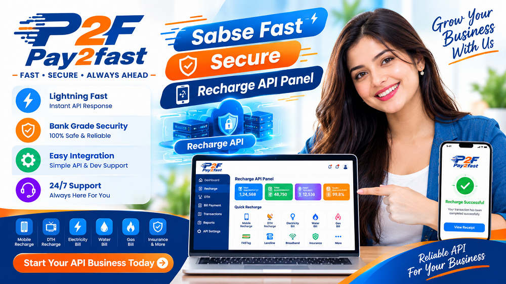 Pay2Fast Mobile Recharge Api Selling hero photo 2